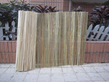 Bamboo slat fence