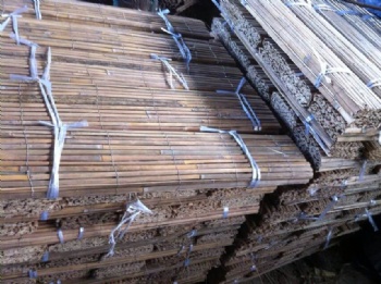Bamboo slat fence